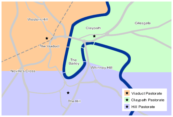 Pastorates map